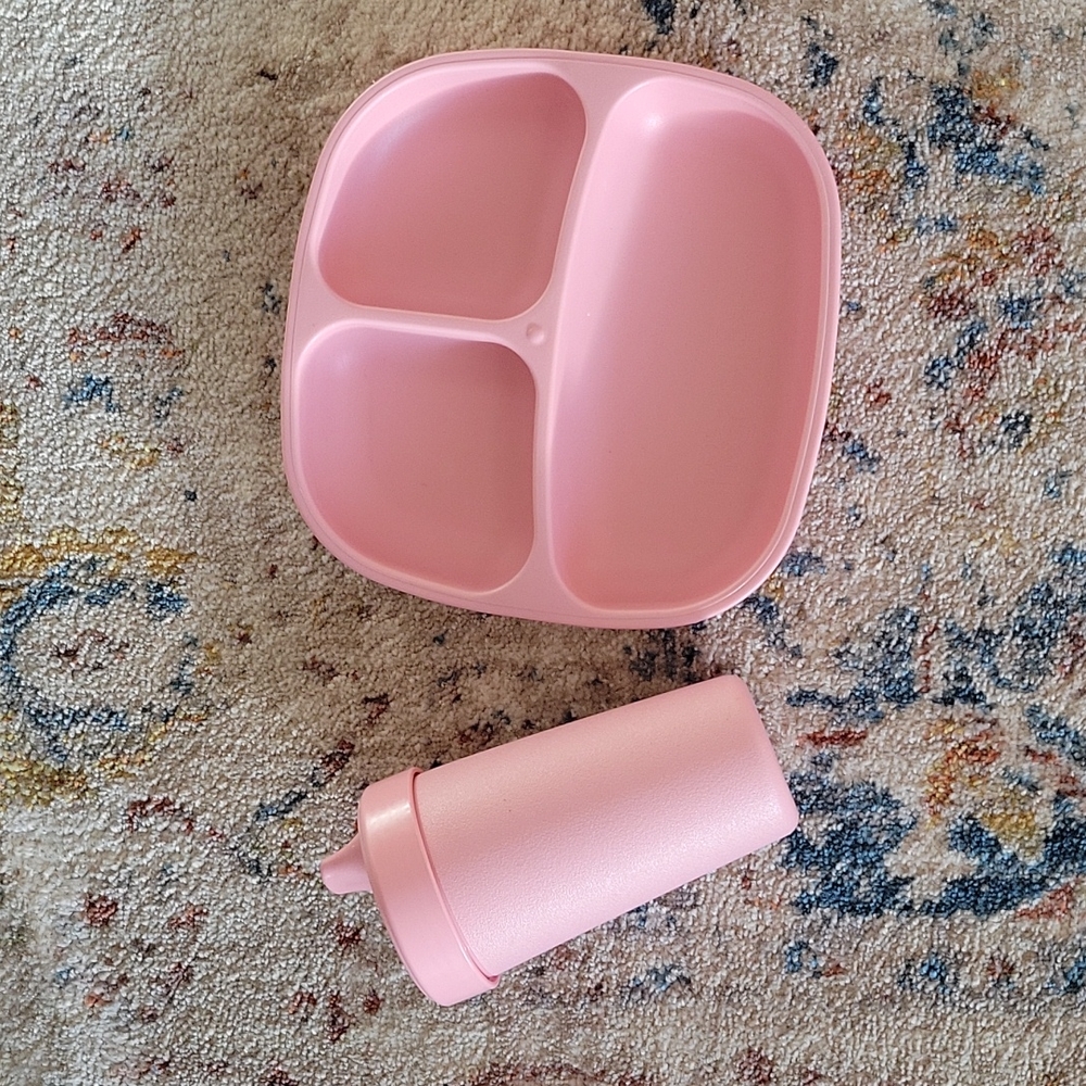 Pink‎ Re Play Cup and Plate set